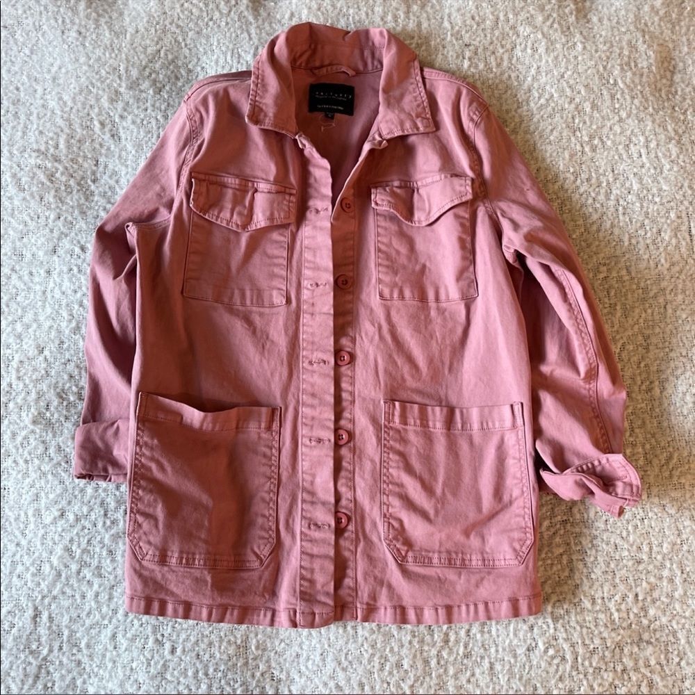 Sanctuary pink cargo shirt jacket M